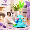 JustPets™ PurrPlay 3-Tier Cat Tower